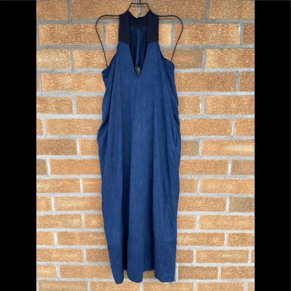 Zero + Maria Cornejo denim dress size 4 - Picture 1 of 11